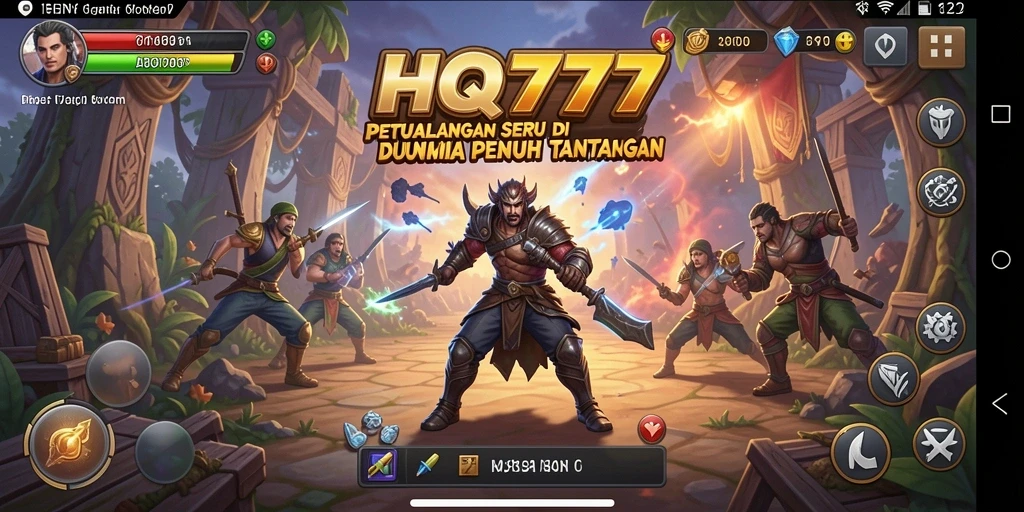 Tampilan gameplay HQ777 yang memikat dalam dunia petualangan.