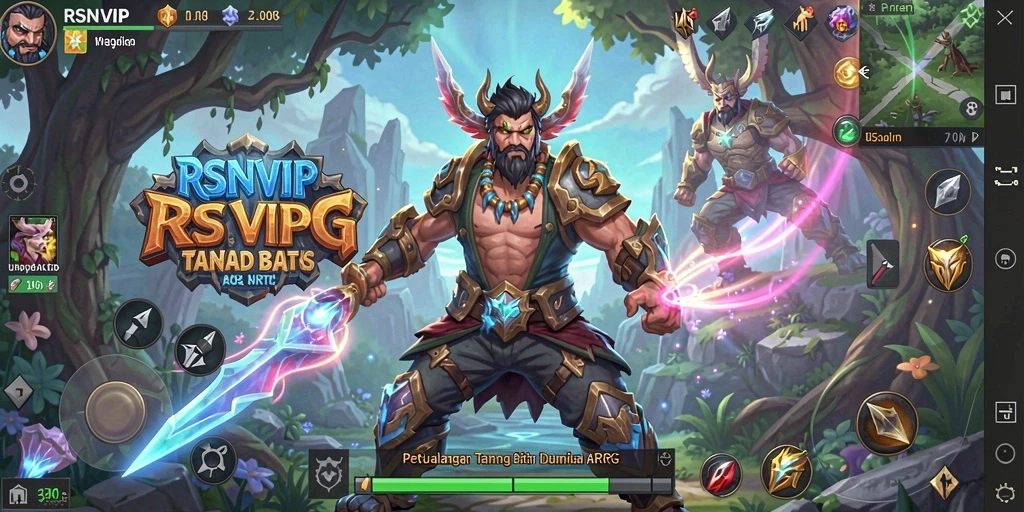 Tampilan gameplay ARPG yang penuh aksi dan petualangan.