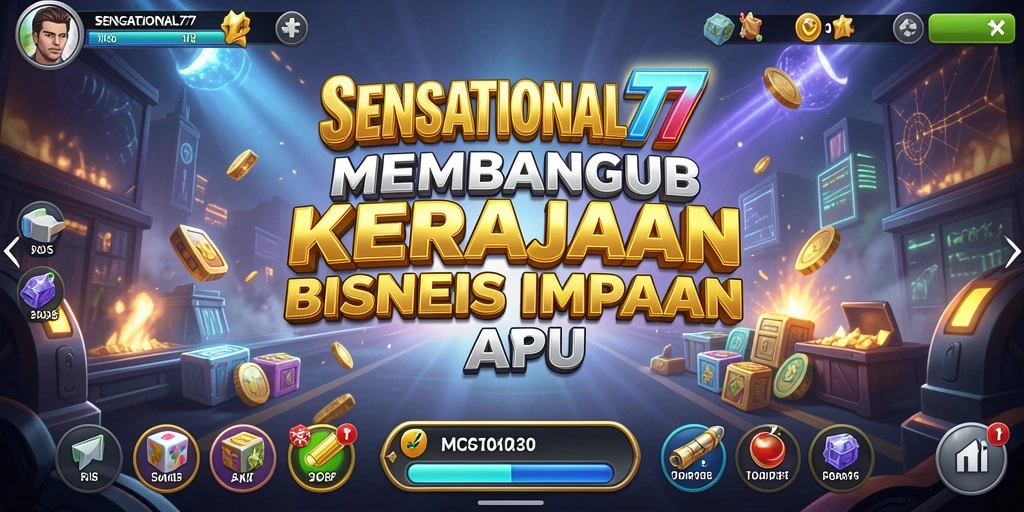 Tampilan gameplay SENSATIONAL77 dengan berbagai pilihan bisnis dan interaksi pemain.
