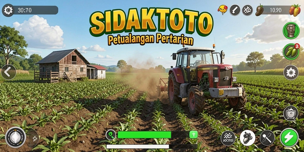 Menampilkan gameplay menarik dari dunia pertanian yang seru di SIDAKTOTO.